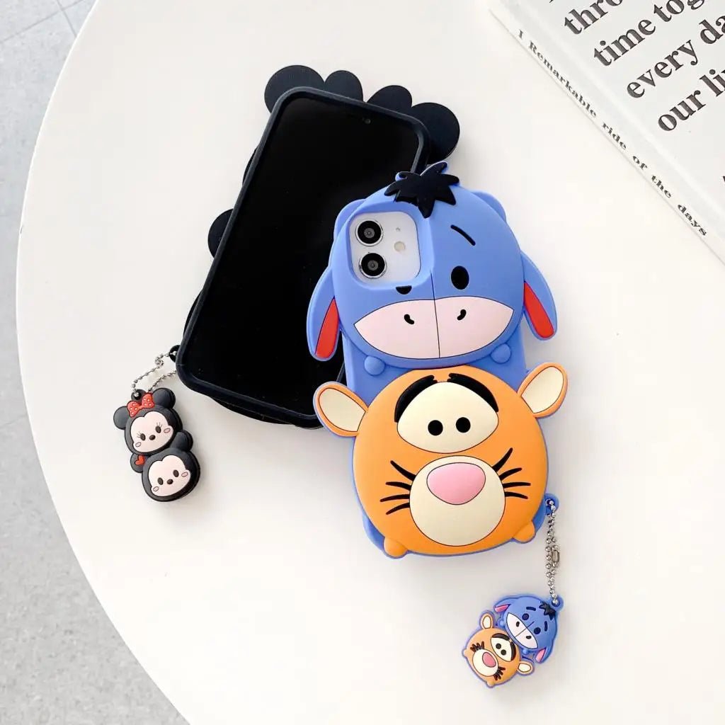 3D Cartoon Disney Patterned Soft Silicone Phone Case - AKM CASE|iPhone Case & Accesories Worldwide