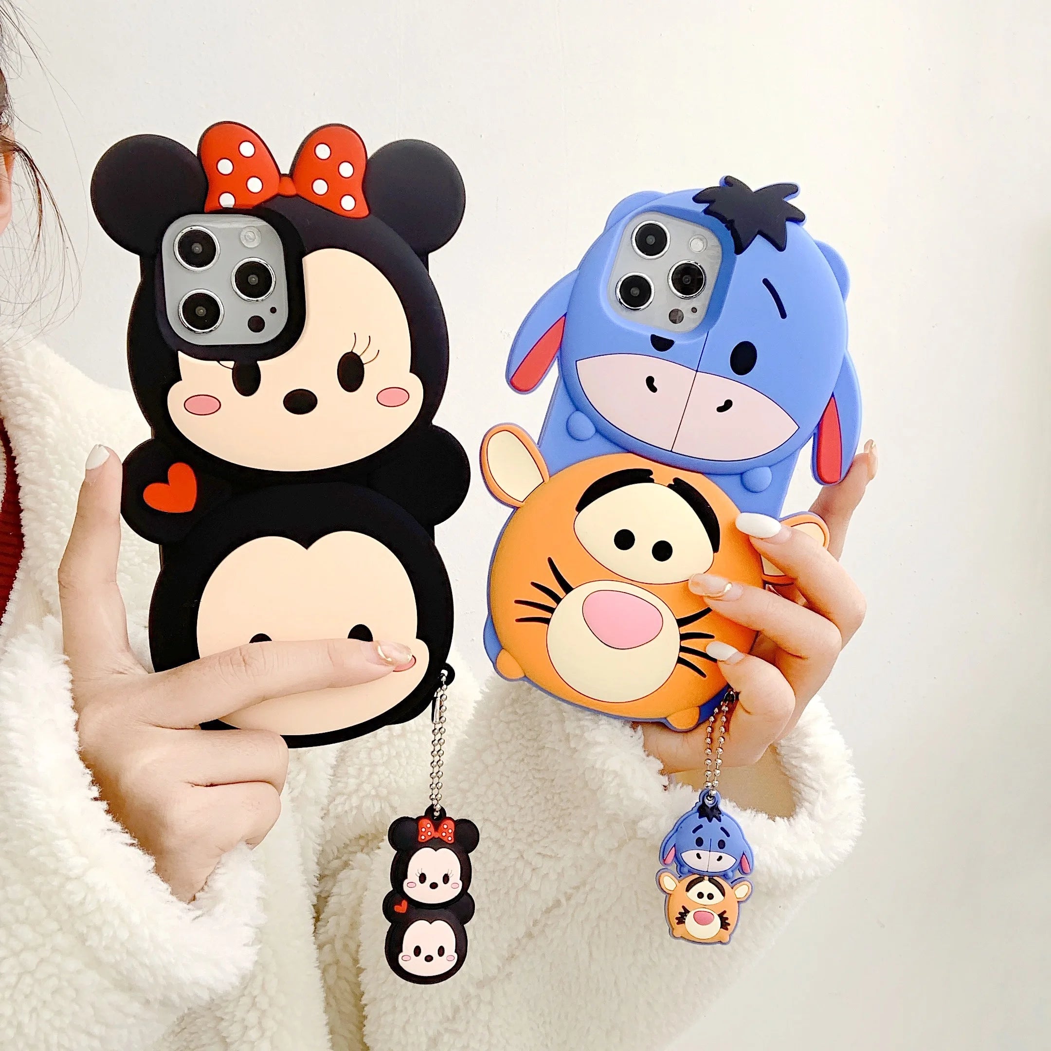 3D Cartoon Disney Patterned Soft Silicone Phone Case - AKM CASE|iPhone Case & Accesories Worldwide