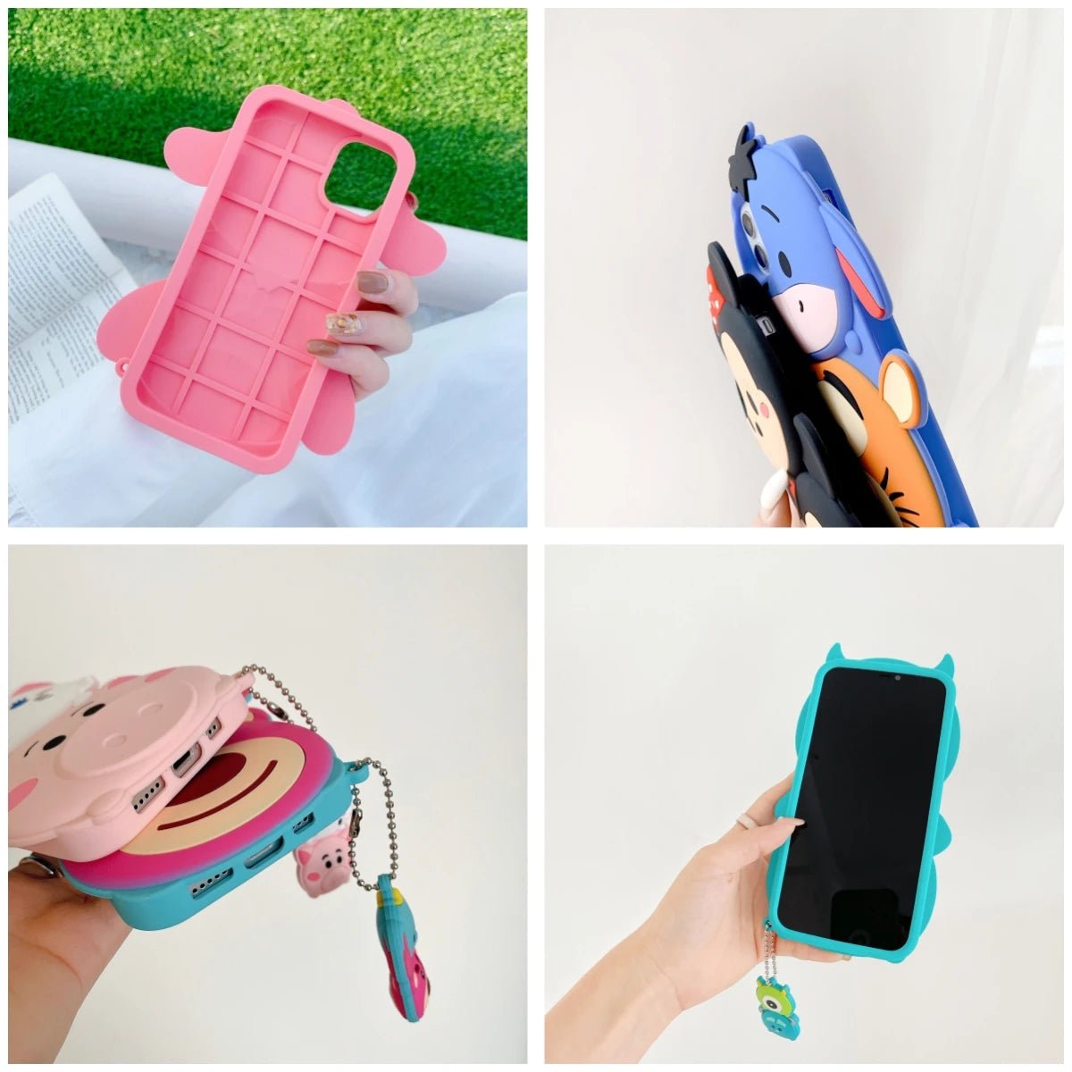 3D Cartoon Disney Patterned Soft Silicone Phone Case - AKM CASE|iPhone Case & Accesories Worldwide