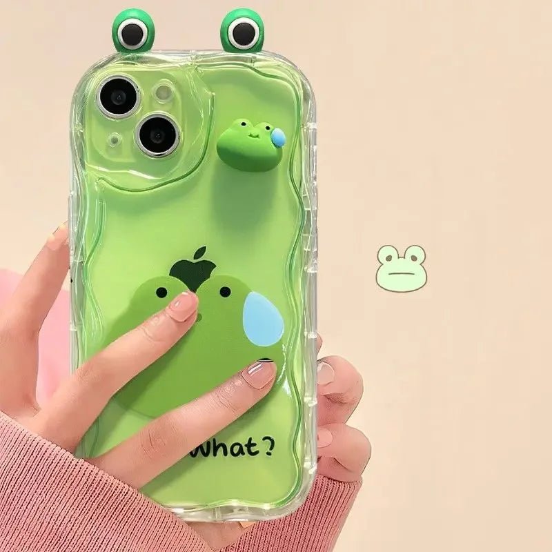 3D Rabbit Frog Bear Wave Case for iPhone 16/15/14/13/12/11/X/8/7 - AKM CASE|iPhone Case & Accesories Worldwide