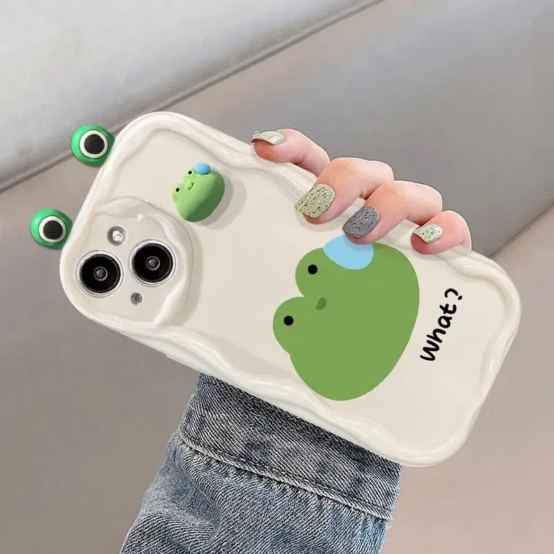 3D Rabbit Frog Bear Wave Case for iPhone 16/15/14/13/12/11/X/8/7 - AKM CASE|iPhone Case & Accesories Worldwide