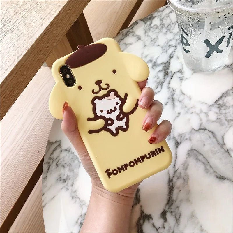 Big Ear Melody & Cinnamoroll 3D Cartoon Silicone Phone Case - AKM CASE|iPhone Case & Accesories Worldwide