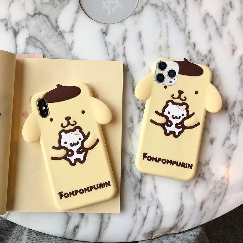 Big Ear Melody & Cinnamoroll 3D Cartoon Silicone Phone Case - AKM CASE|iPhone Case & Accesories Worldwide