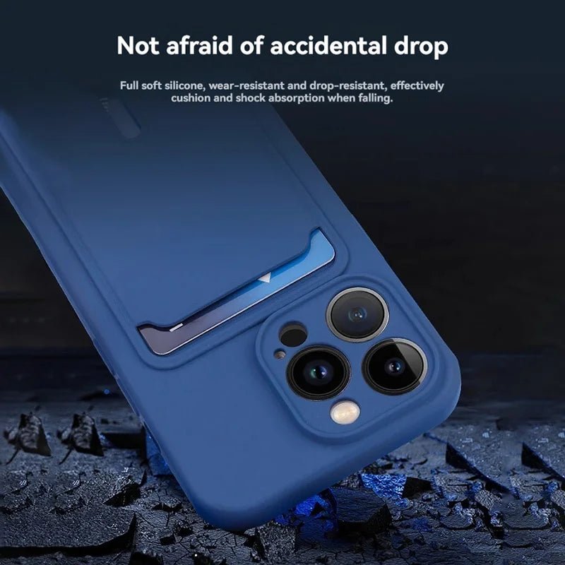 Mobile Phone Case with Card Slot for iPhone 11–16 Series - AKM CASE|iPhone Case & Accesories Worldwide