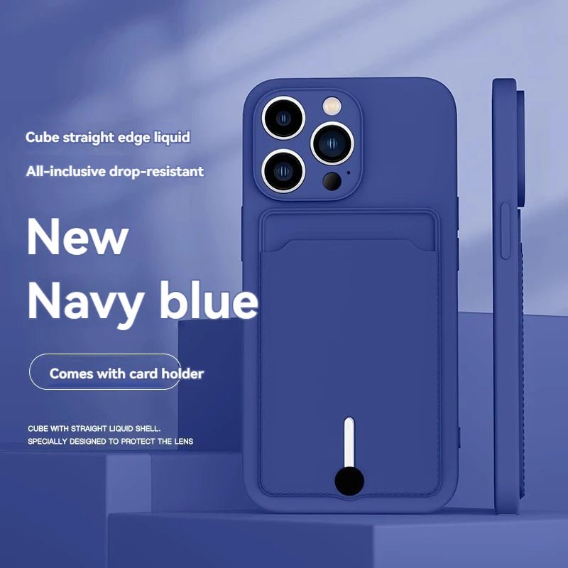 Mobile Phone Case with Card Slot for iPhone 11–16 Series - AKM CASE|iPhone Case & Accesories Worldwide