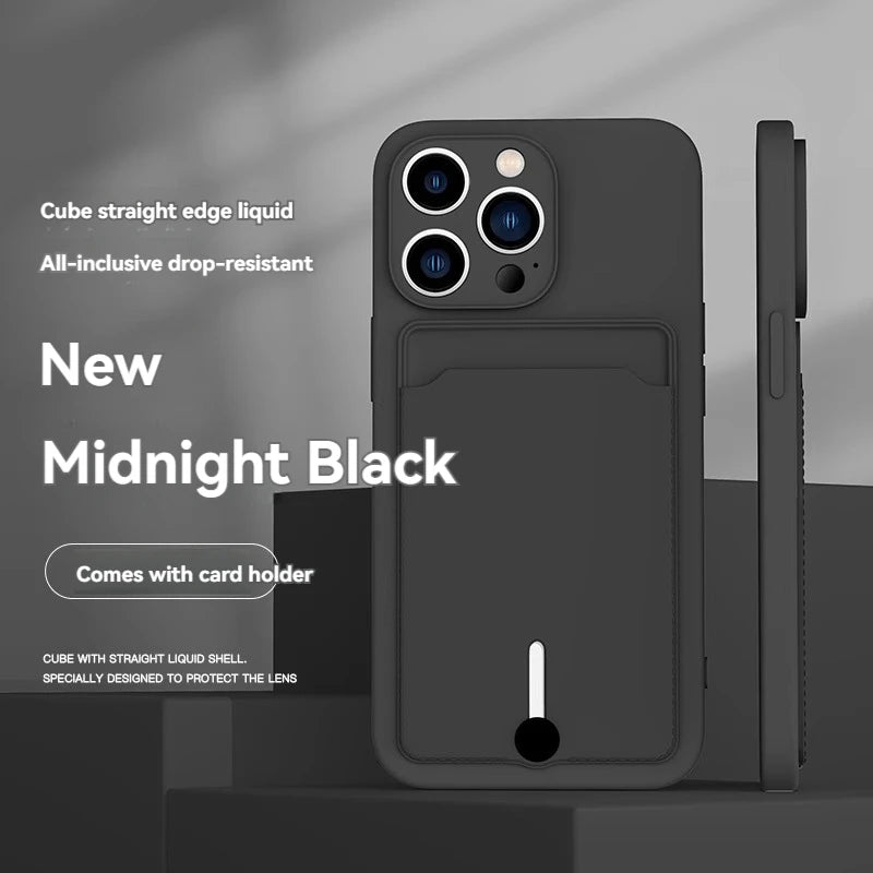 Mobile Phone Case with Card Slot for iPhone 11–16 Series - AKM CASE|iPhone Case & Accesories Worldwide