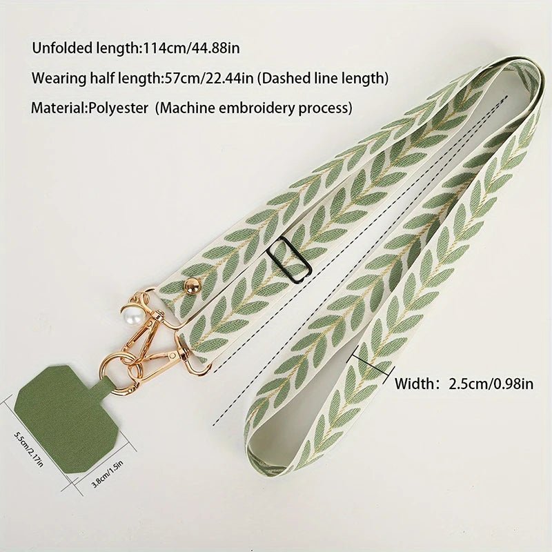 Universal Adjustable Mobile Phone Lanyard Crossbody Single Shoulder Neck Strap Pearl Pendant Hanging Anti Loss Rope - AKM CASE|iPhone Case & Accesories Worldwide