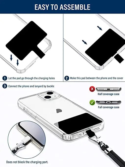 Universal Cell Phone Lanyard with Adjustable Nylon Neck Strap - AKM CASE|iPhone Case & Accesories Worldwide