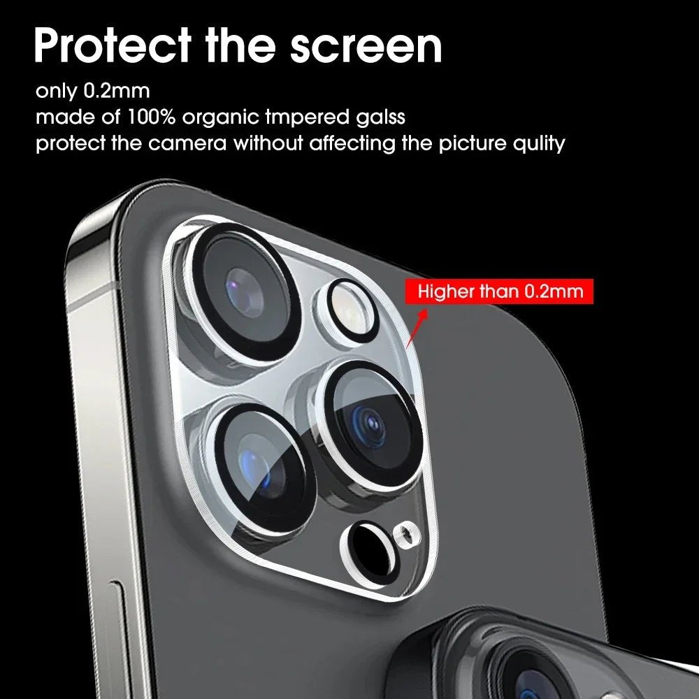 1 - 5Pcs Tempered Glass for iPhone Camera Lens Protector Black Circle Protective Lens Film Cover - AKM CASE｜iPhone Case & Accesories Worldwide