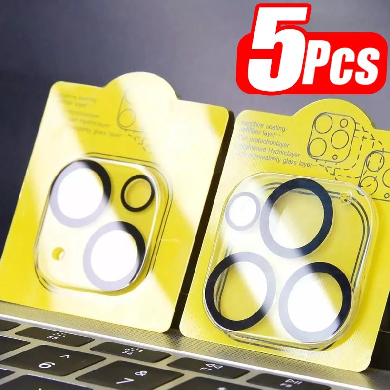 1 - 5Pcs Tempered Glass for iPhone Camera Lens Protector Black Circle Protective Lens Film Cover - AKM CASE｜iPhone Case & Accesories Worldwide