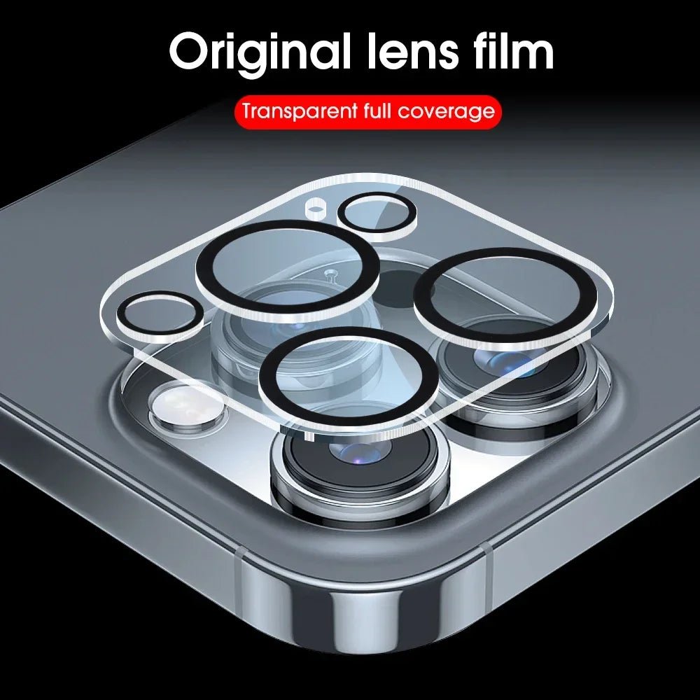 1 - 5Pcs Tempered Glass for iPhone Camera Lens Protector Black Circle Protective Lens Film Cover - AKM CASE｜iPhone Case & Accesories Worldwide
