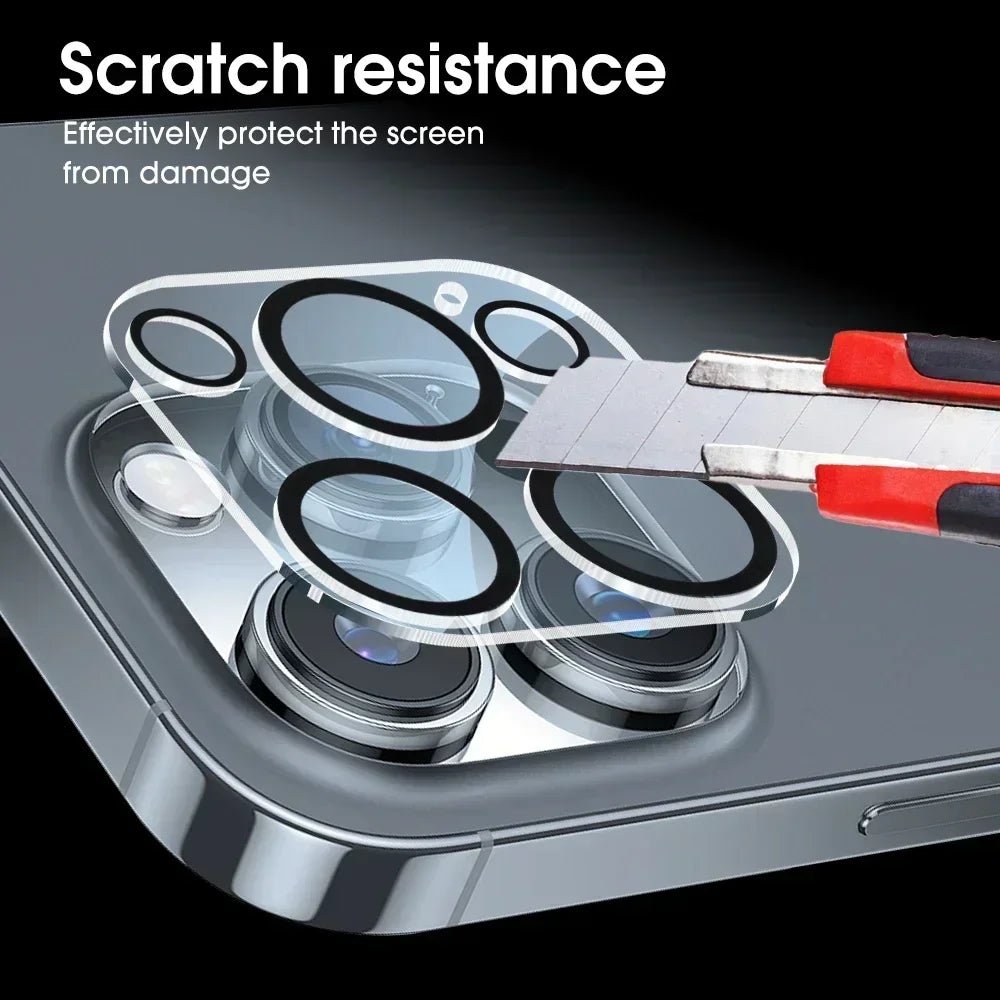 1 - 5Pcs Tempered Glass for iPhone Camera Lens Protector Black Circle Protective Lens Film Cover - AKM CASE｜iPhone Case & Accesories Worldwide