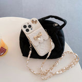 3D Bowknot Crossbody Card Holder Wallet Phone Case For iPhone 16 Pro Max 15 14 Plus 13 12 11 XS XR X 7 8 6 6S Plus SE 2020 2022 - AKM CASE｜iPhone Case & Accesories Worldwide