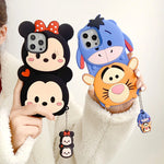 3D Cartoon Disney Patterned Soft Silicone Phone Case - AKM CASE｜iPhone Case & Accesories Worldwide