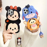 3D Cartoon Disney Patterned Soft Silicone Phone Case - AKM CASE｜iPhone Case & Accesories Worldwide
