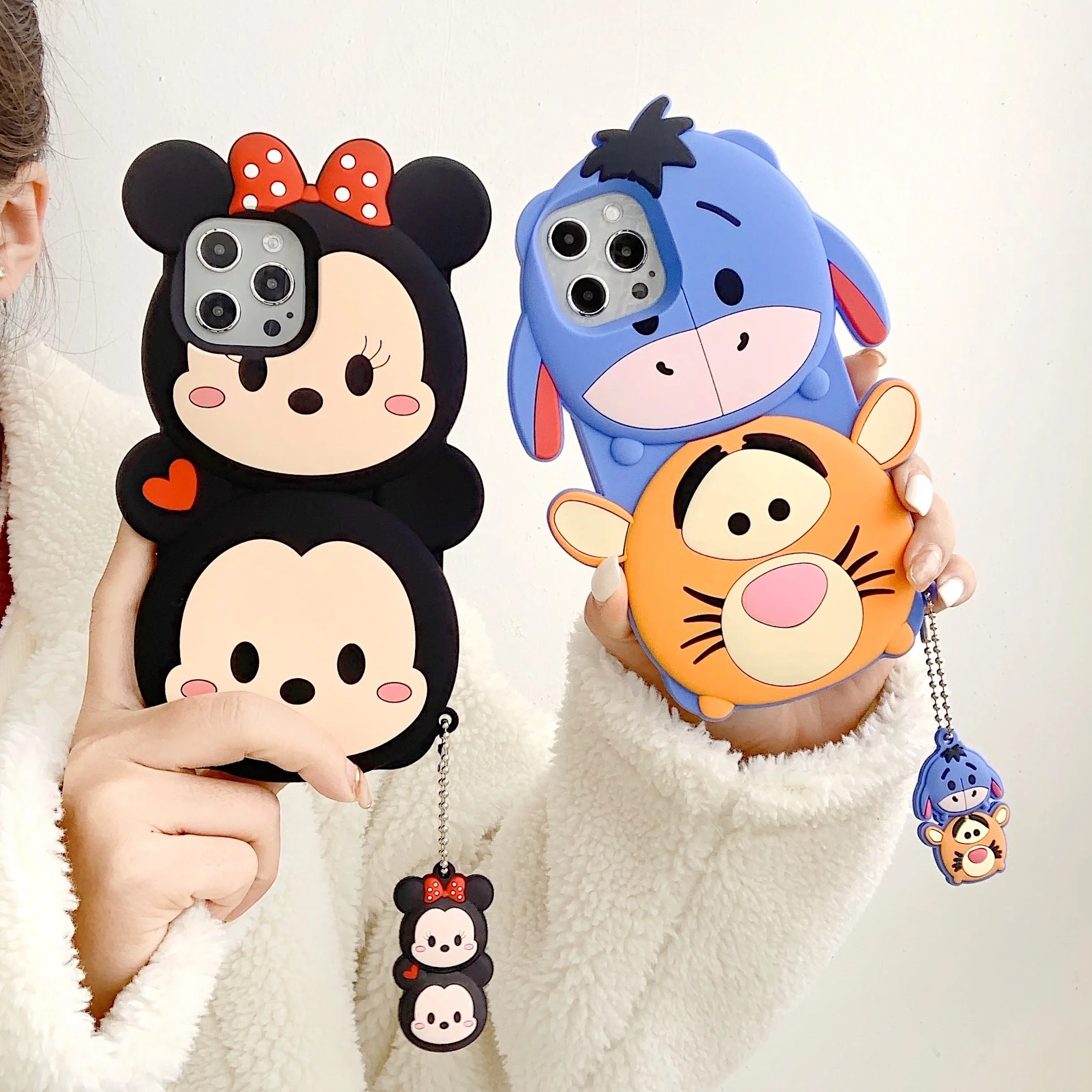3D Cartoon Disney Patterned Soft Silicone Phone Case - AKM CASE｜iPhone Case & Accesories Worldwide