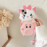 3D Cartoon Disney Patterned Soft Silicone Phone Case - AKM CASE｜iPhone Case & Accesories Worldwide