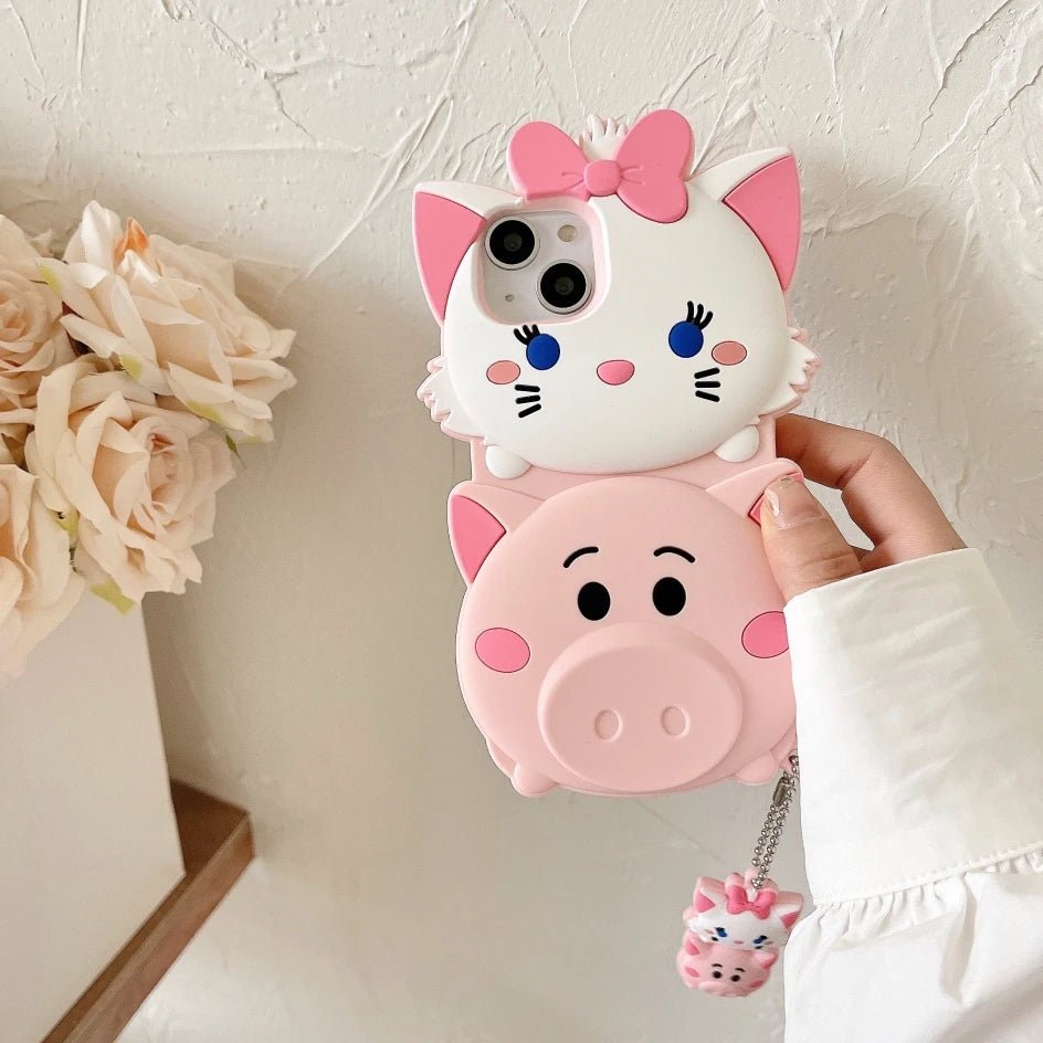 3D Cartoon Disney Patterned Soft Silicone Phone Case - AKM CASE｜iPhone Case & Accesories Worldwide