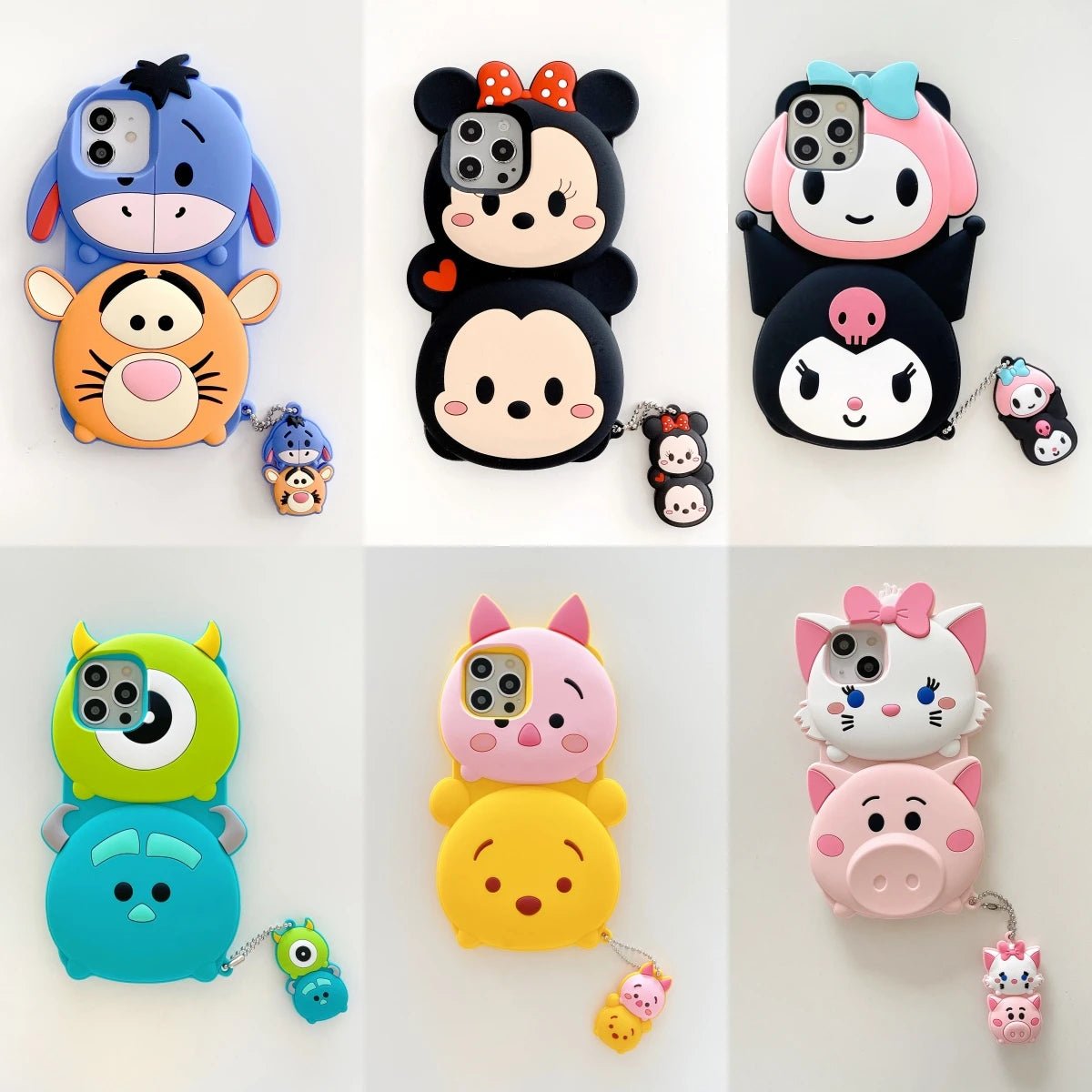 3D Cartoon Disney Patterned Soft Silicone Phone Case - AKM CASE｜iPhone Case & Accesories Worldwide