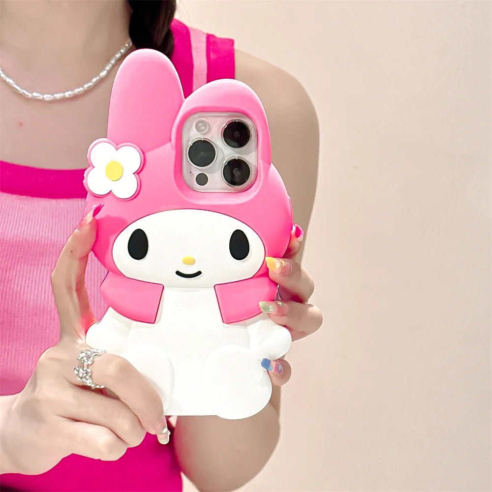 3D Cartoon My Melody Soft Silicone Phone Case - AKM CASE｜iPhone Case & Accesories Worldwide
