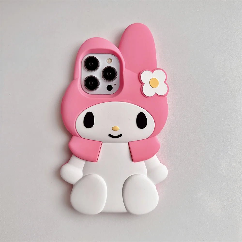 3D Cartoon My Melody Soft Silicone Phone Case - AKM CASE｜iPhone Case & Accesories Worldwide