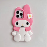 3D Cartoon My Melody Soft Silicone Phone Case - AKM CASE｜iPhone Case & Accesories Worldwide