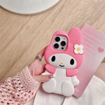 3D Cartoon My Melody Soft Silicone Phone Case - AKM CASE｜iPhone Case & Accesories Worldwide