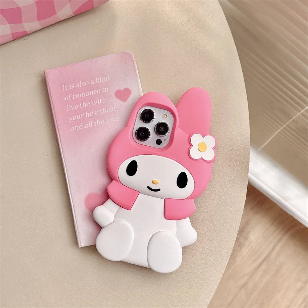 3D Cartoon My Melody Soft Silicone Phone Case - AKM CASE｜iPhone Case & Accesories Worldwide
