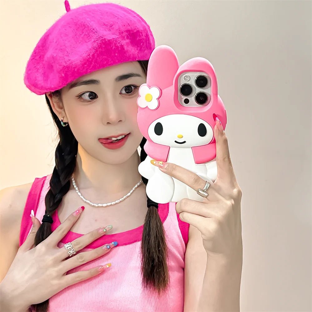 3D Cartoon My Melody Soft Silicone Phone Case - AKM CASE｜iPhone Case & Accesories Worldwide