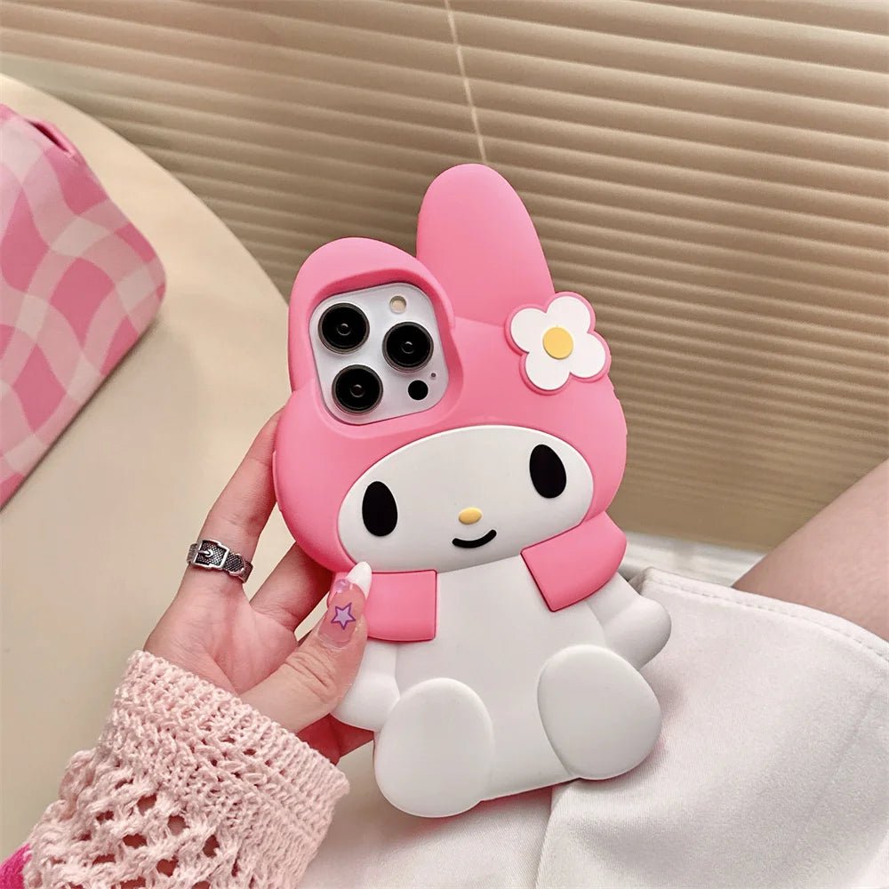3D Cartoon My Melody Soft Silicone Phone Case - AKM CASE｜iPhone Case & Accesories Worldwide
