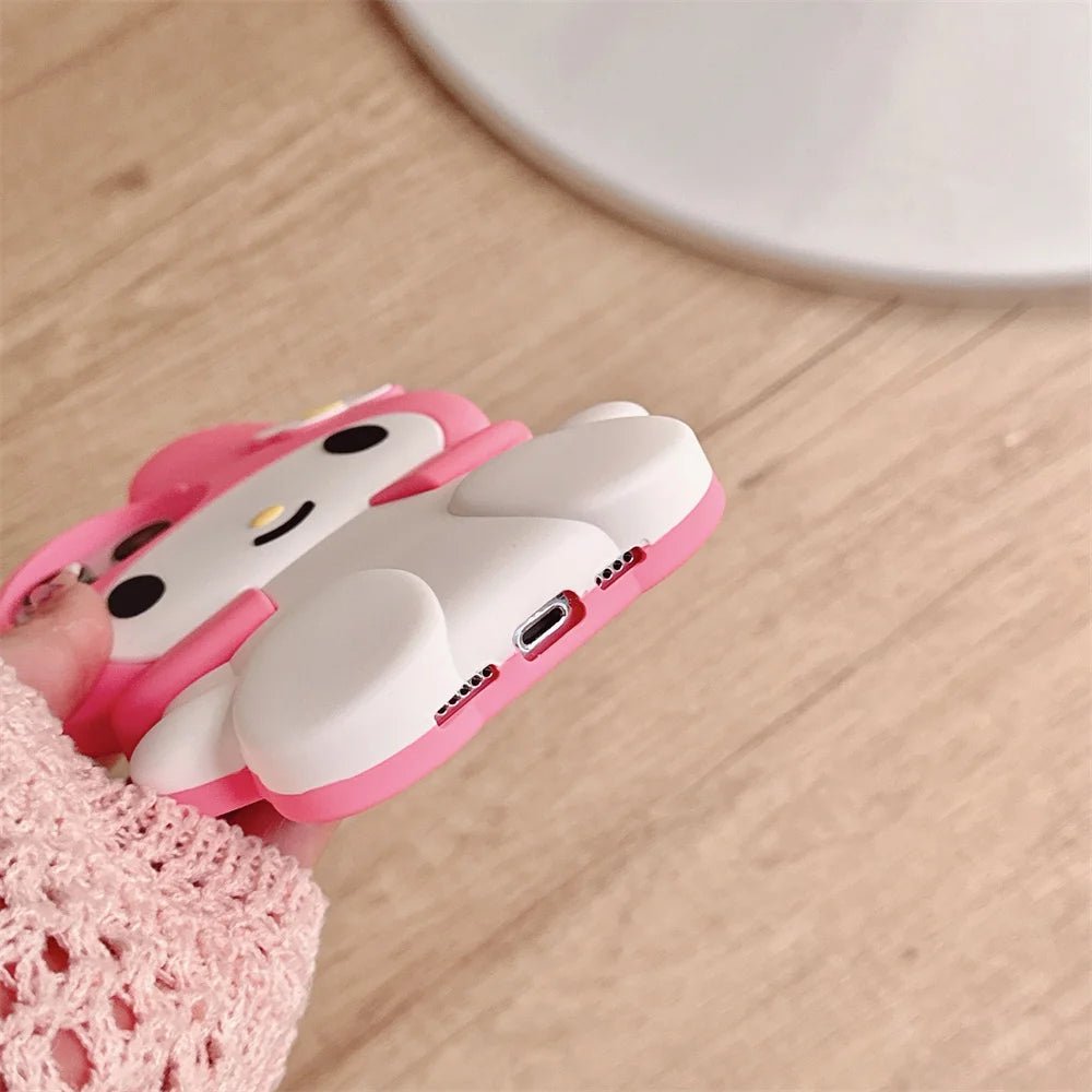 3D Cartoon My Melody Soft Silicone Phone Case - AKM CASE｜iPhone Case & Accesories Worldwide
