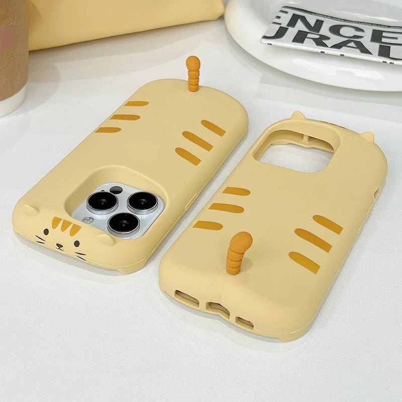 3D Cat Tail Silicone Phone Case for iPhone 16 Pro Max, 13 - 15 - AKM CASE｜iPhone Case & Accesories Worldwide