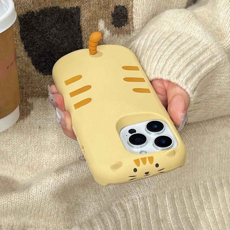 3D Cat Tail Silicone Phone Case for iPhone 16 Pro Max, 13 - 15 - AKM CASE｜iPhone Case & Accesories Worldwide