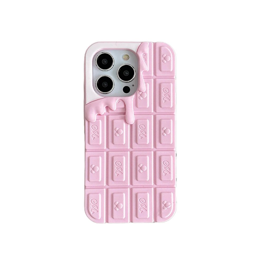 3D Chocolate Ice Cream Mickey Phone Case Funny Soft Silicone Cover - AKM CASE｜iPhone Case & Accesories Worldwide