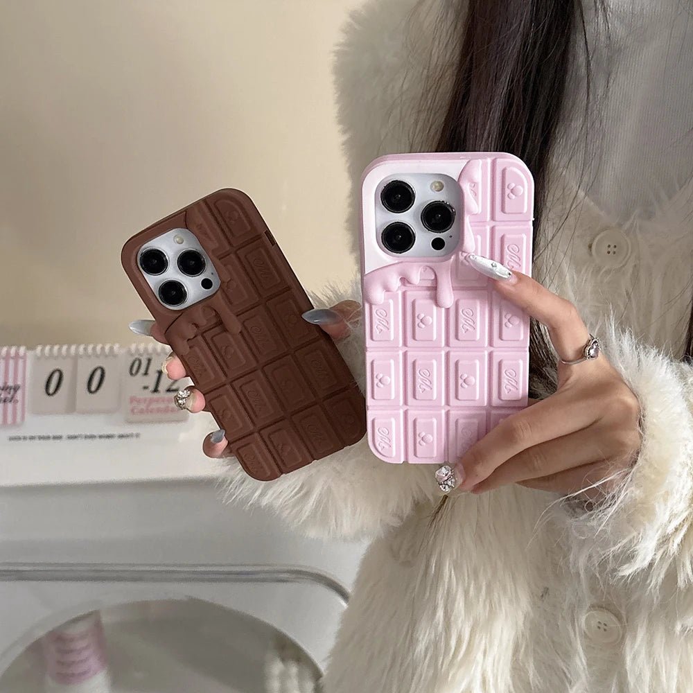 3D Chocolate Ice Cream Mickey Phone Case Funny Soft Silicone Cover - AKM CASE｜iPhone Case & Accesories Worldwide