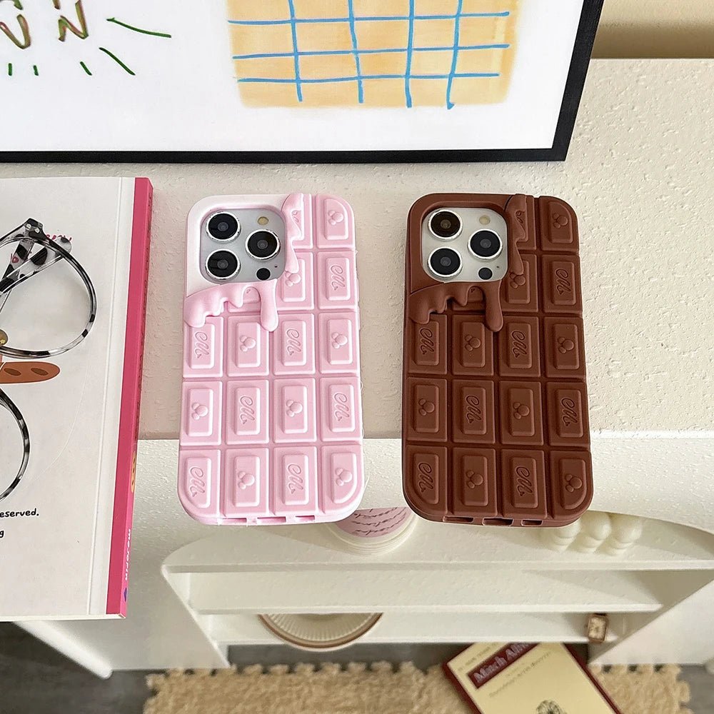 3D Chocolate Ice Cream Mickey Phone Case Funny Soft Silicone Cover - AKM CASE｜iPhone Case & Accesories Worldwide