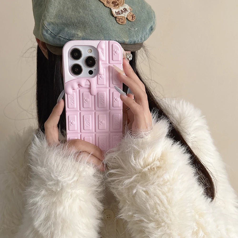 3D Chocolate Ice Cream Mickey Phone Case Funny Soft Silicone Cover - AKM CASE｜iPhone Case & Accesories Worldwide