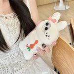 3D Cute Bunny Rabbit Soft Silicone Phone Case for iPhone 13 - 16 Pro Max - KASONPAI - AKM CASE｜iPhone Case & Accesories Worldwide