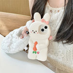 3D Cute Bunny Rabbit Soft Silicone Phone Case for iPhone 13 - 16 Pro Max - KASONPAI - AKM CASE｜iPhone Case & Accesories Worldwide