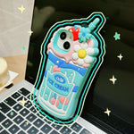 3D Cute Cherry Ice Cream Silicone Case for iPhone 11 - 15 Pro Max - AKM CASE｜iPhone Case & Accesories Worldwide