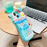 3D Cute Cherry Ice Cream Silicone Case for iPhone 11 - 15 Pro Max - AKM CASE｜iPhone Case & Accesories Worldwide