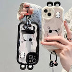 3D Ear Panda Frog Keychains Phone Case For IPhone Soft Silicone - AKM CASE｜iPhone Case & Accesories Worldwide