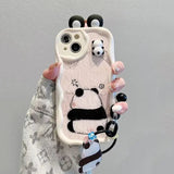3D Ear Panda Frog Keychains Phone Case For IPhone Soft Silicone - AKM CASE｜iPhone Case & Accesories Worldwide