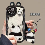 3D Ear Panda Frog Keychains Phone Case For IPhone Soft Silicone - AKM CASE｜iPhone Case & Accesories Worldwide