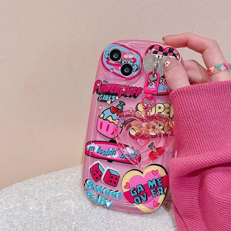 3D Love Heart Kuromi Sanrio Hello Kitty TPU Case for iPhone 6s-15 Models - MINISO - AKM CASE｜iPhone Case & Accesories Worldwide