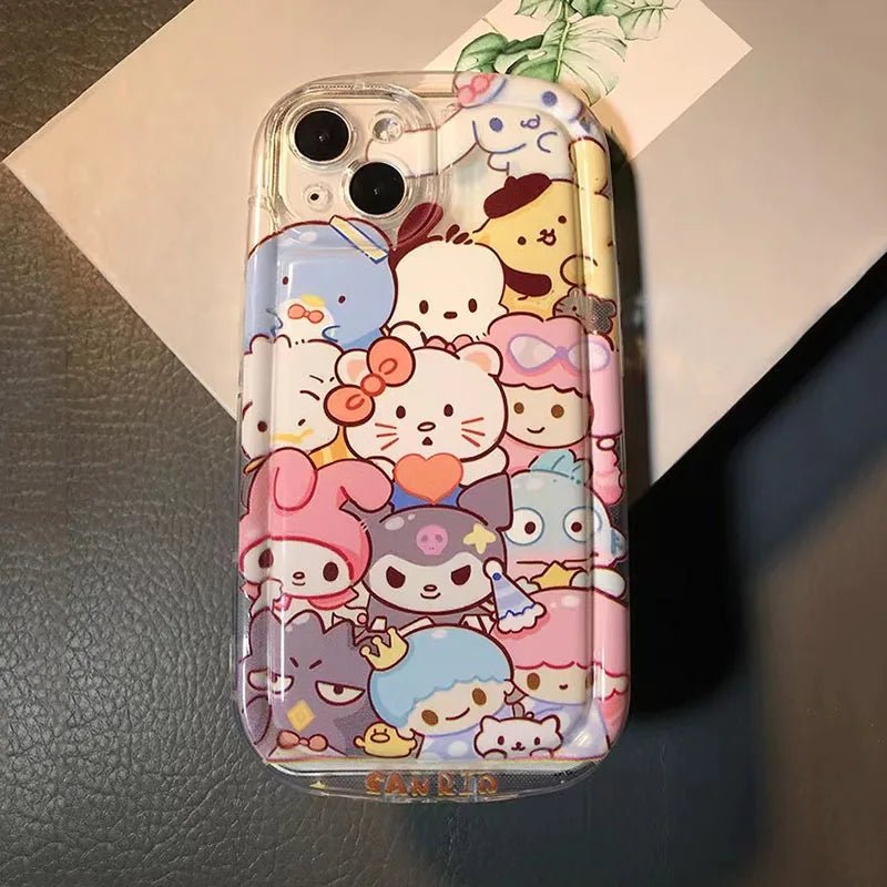 3D Love Heart Kuromi Sanrio Hello Kitty TPU Case for iPhone 6s-15 Models - MINISO - AKM CASE｜iPhone Case & Accesories Worldwide