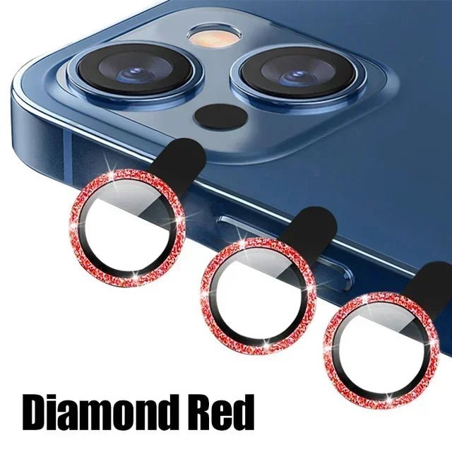 3Pcs Metal Lens Protector Glass for iPhone - AKM CASE｜iPhone Case & Accesories Worldwide