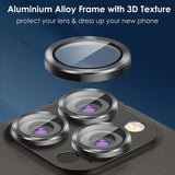 3Pcs Metal Lens Protector Glass for iPhone - AKM CASE｜iPhone Case & Accesories Worldwide