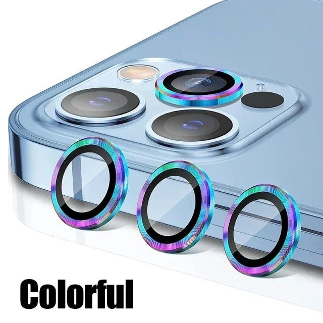 3Pcs Metal Lens Protector Glass for iPhone - AKM CASE｜iPhone Case & Accesories Worldwide