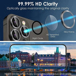 3Pcs Metal Lens Protector Glass for iPhone - AKM CASE｜iPhone Case & Accesories Worldwide